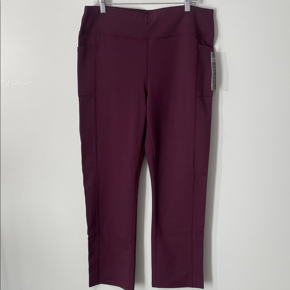Skechers Women Go Walk GoFlex 4 Pocket Boot Cut   Wine Gym Pants Size XXL /Z8